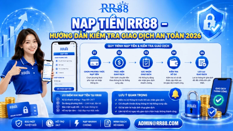 Nạp Tiền RR88 – Hướng Dẫn Kiểm Tra Giao Dịch An Toàn 2026